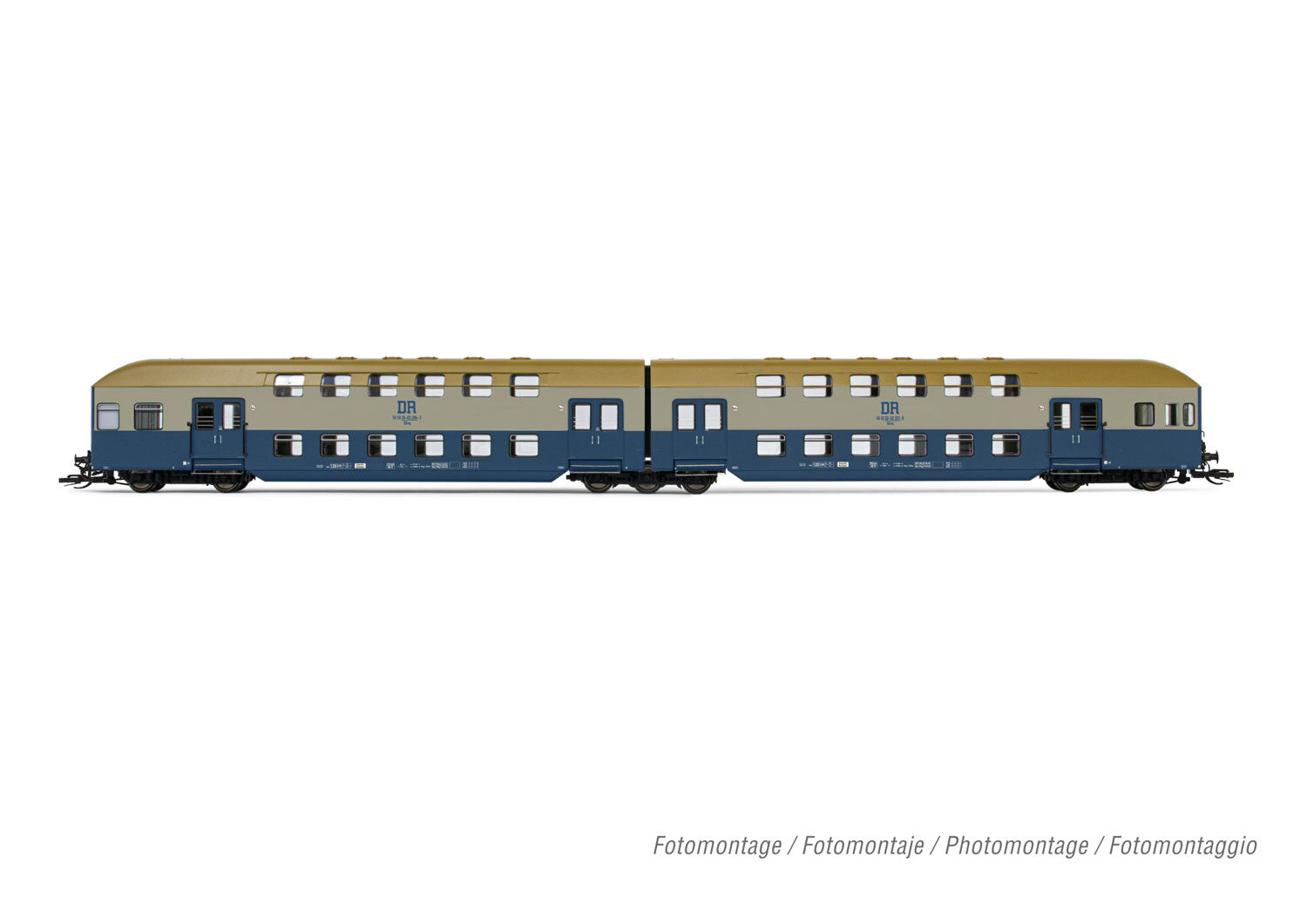 Dr Er Set Doppelstockwagen Mit Steuerwagen Blau Hellgrau Ep Iv